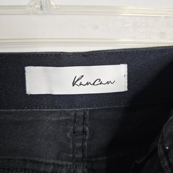 KANCAN Skinny Jeans BLACK w POLKA DOTS size 9/28 Preppy Mid Rise Pants Chic Cute - Picture 5 of 9